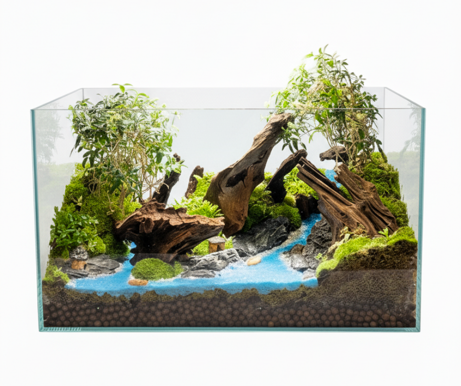 "Aliran Tenang di Tengah Belantara" Terrarium