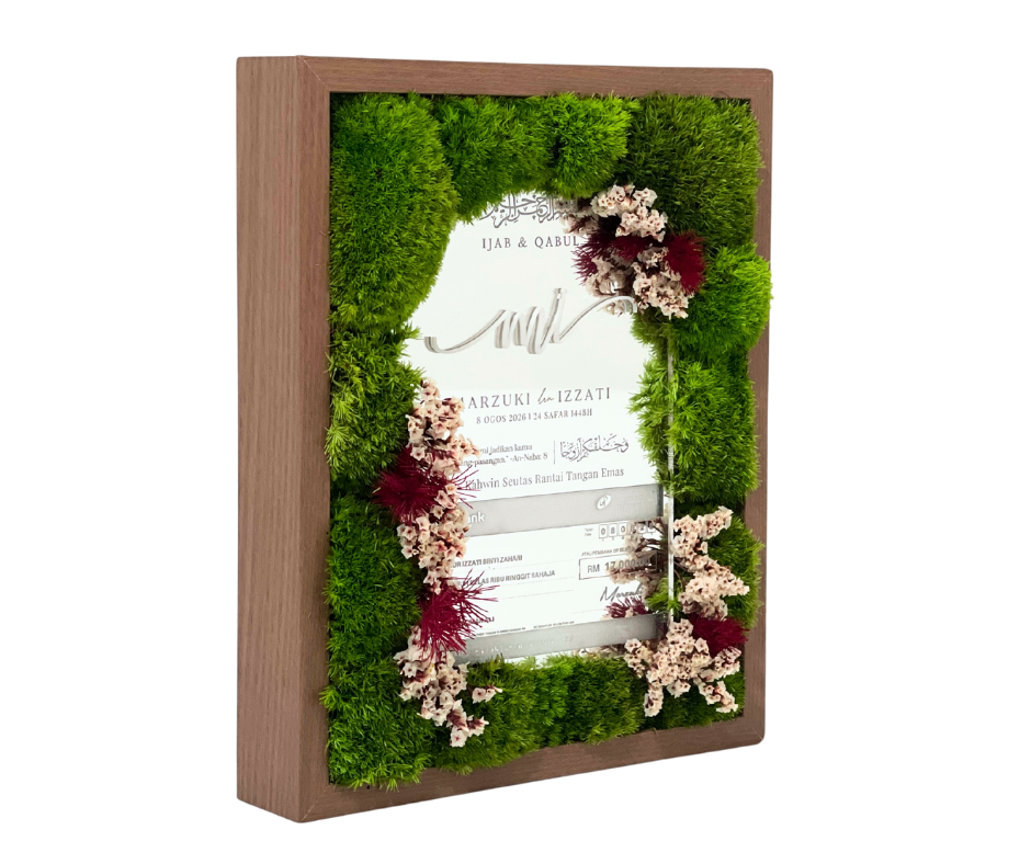 Mas Kahwin Moss Frame