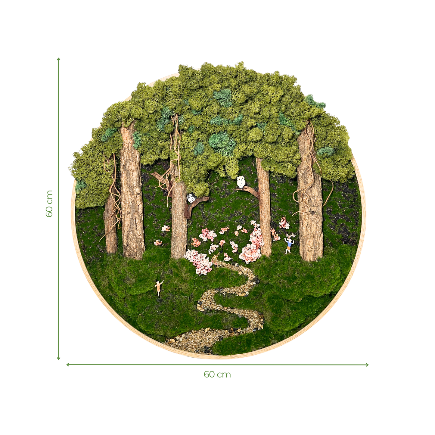 Preserved Moss Frame 60CM