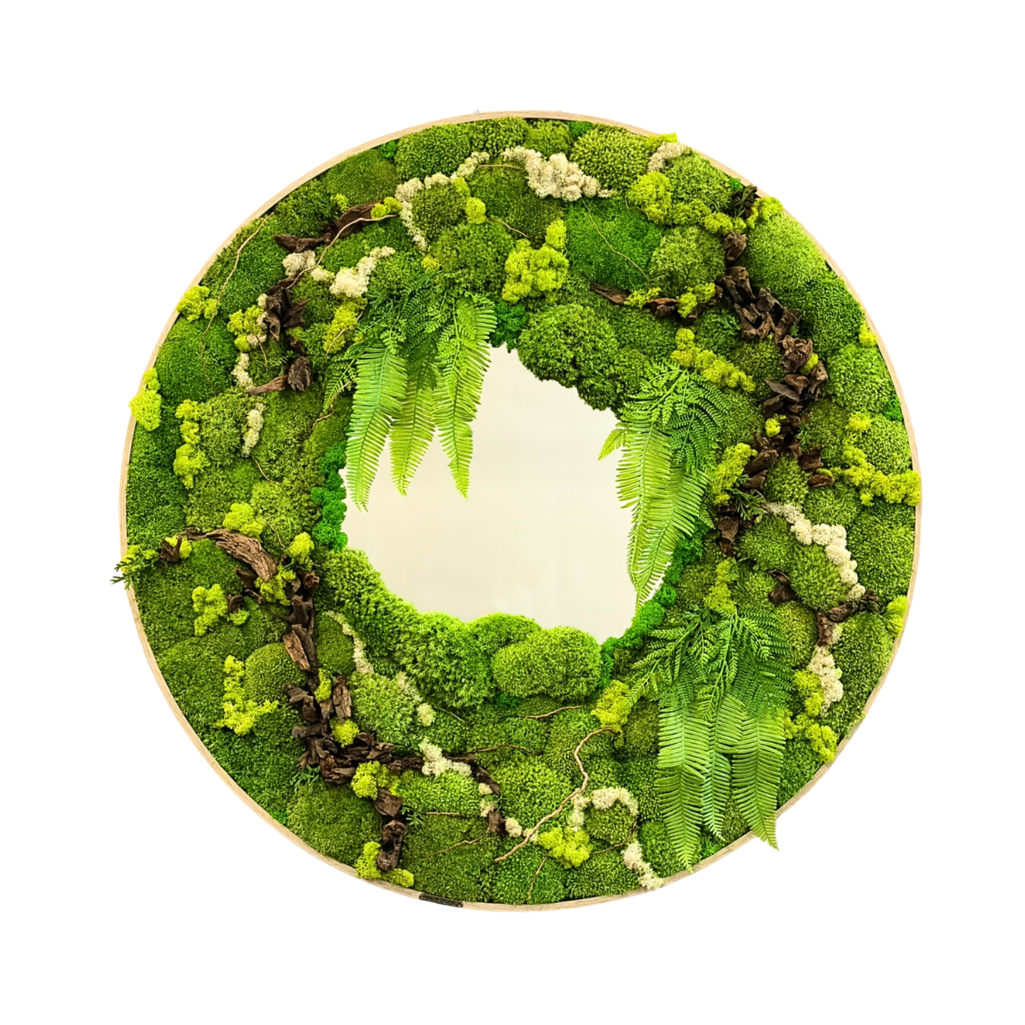 Preserved Moss Frame with mirror 90CM